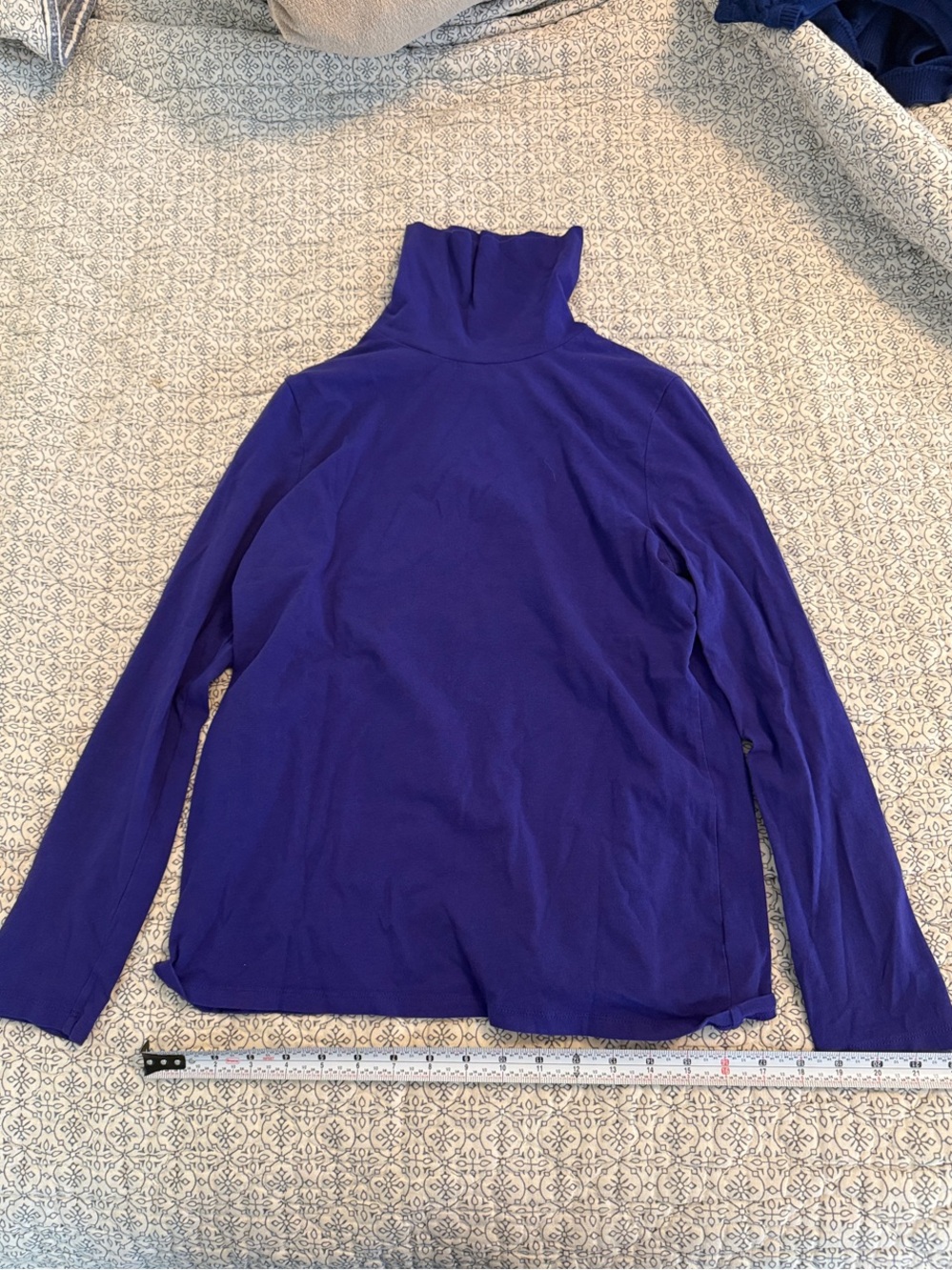 Talbots Royal Purple Turtleneck Long Sleeve Top